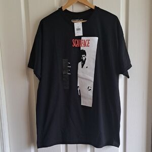 Black Short Sleeve Graphic Tee Scarface